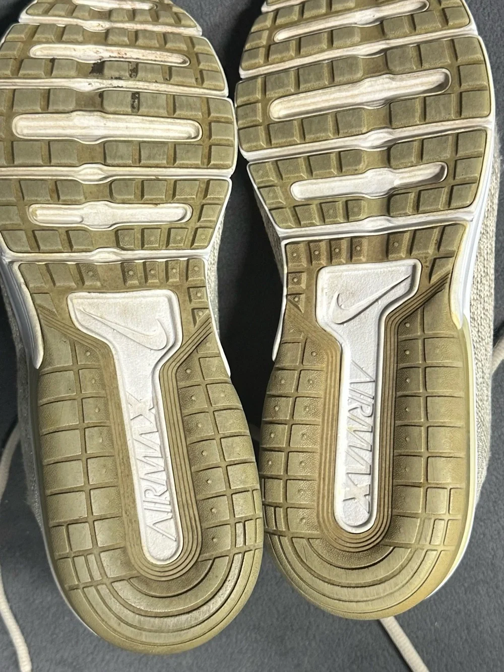 Nike Women's Beige Knit Running Sneakers
